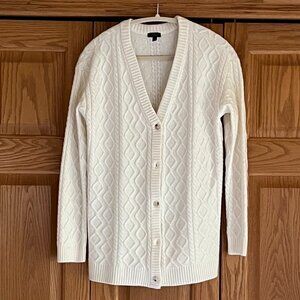 TALBOTS - Cable Knit Cardigan - V-Neck -- NEW, no Tag